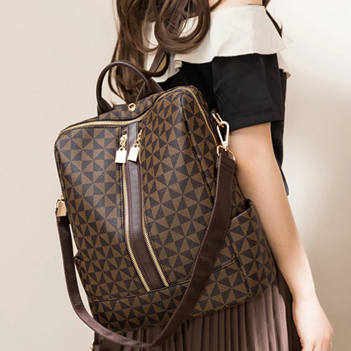2pcs Backpack And Handbag Set, For Women, Waterproof Double Shoulder Crossbody Bag, Women's Travel Send Co