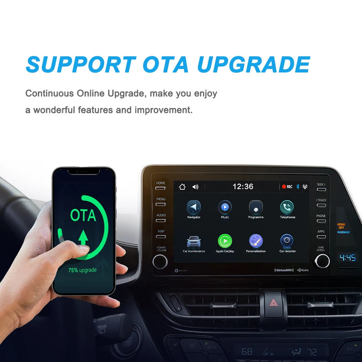 New Wired to Wireless CarPlay and Android Auto 2 in 1 Mini Adapter 5GHz WiFi5 for 99% Original Wired CarPlay/Auto Cars