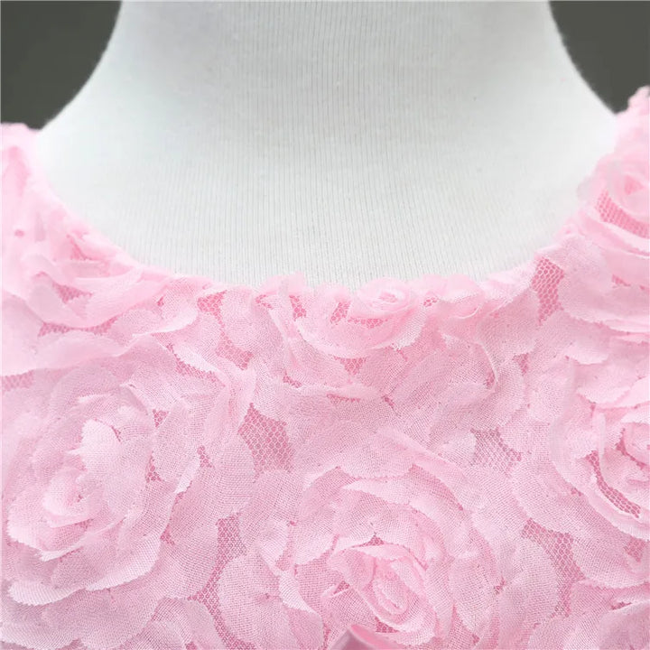 Flower sequins princess dress for little girls Summer 2025 Christmas festive tuxedo dress-tutus clothes for children dress
