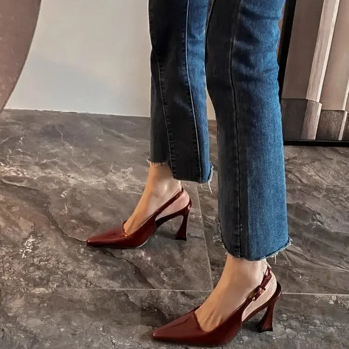 Sharp Pointed Niche Women Shoe 2025 Fashion New Women High Heel Versatile Simple Single Shoes Trendy Temperament Women's Sandals