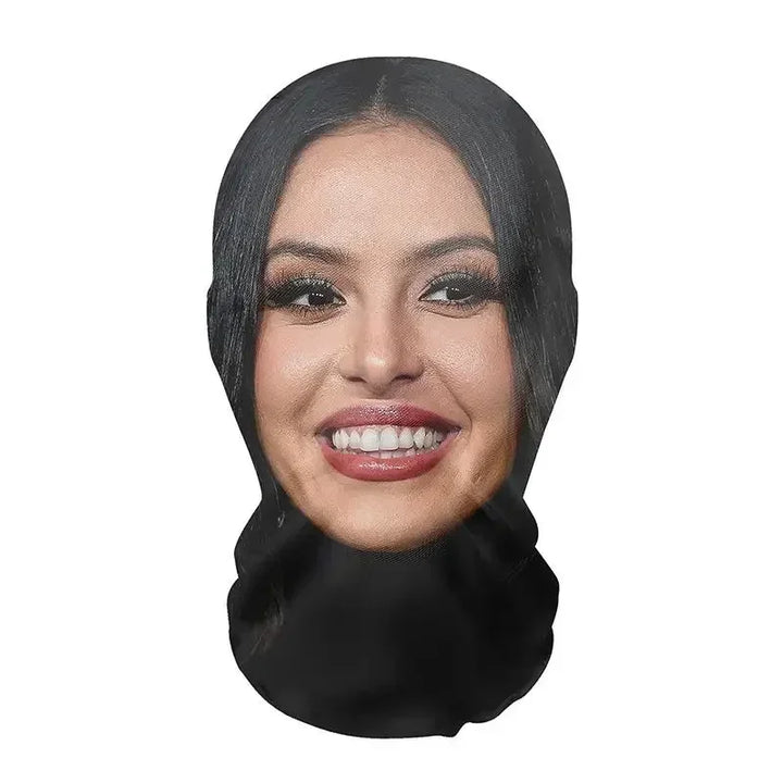 Cosplay Headwear Hip Hop Fashion Hood Hat Headgear New 3D Printed Kanye Mask Elastic Mesh Halloween Decor Full Face Mask Unisex