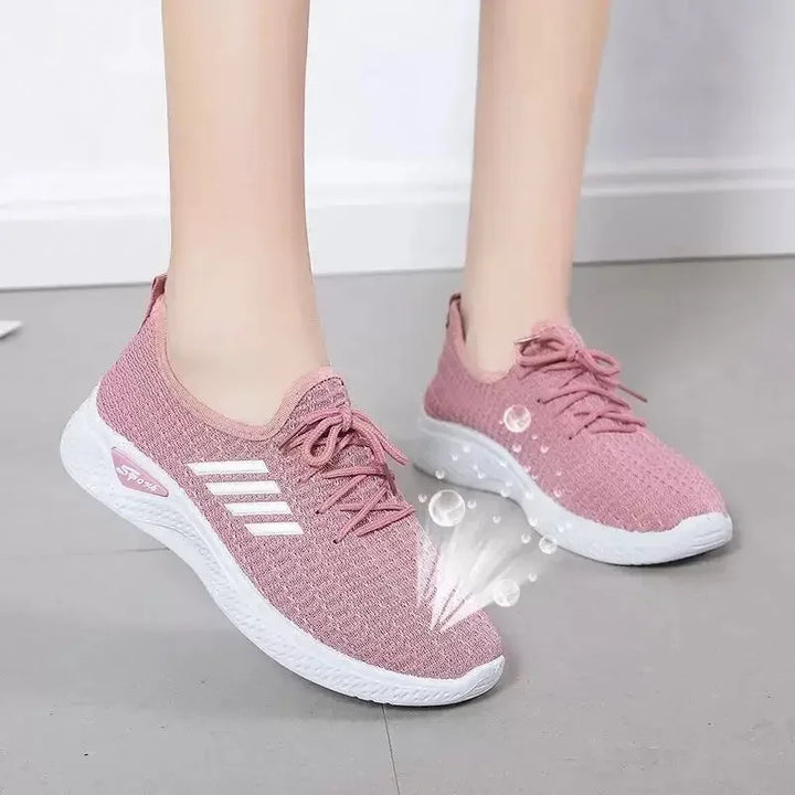 Women's light running shoes,Adult sneakers,  net shoes, comfortable soft soled sneakers, women's breathable casual single shoes