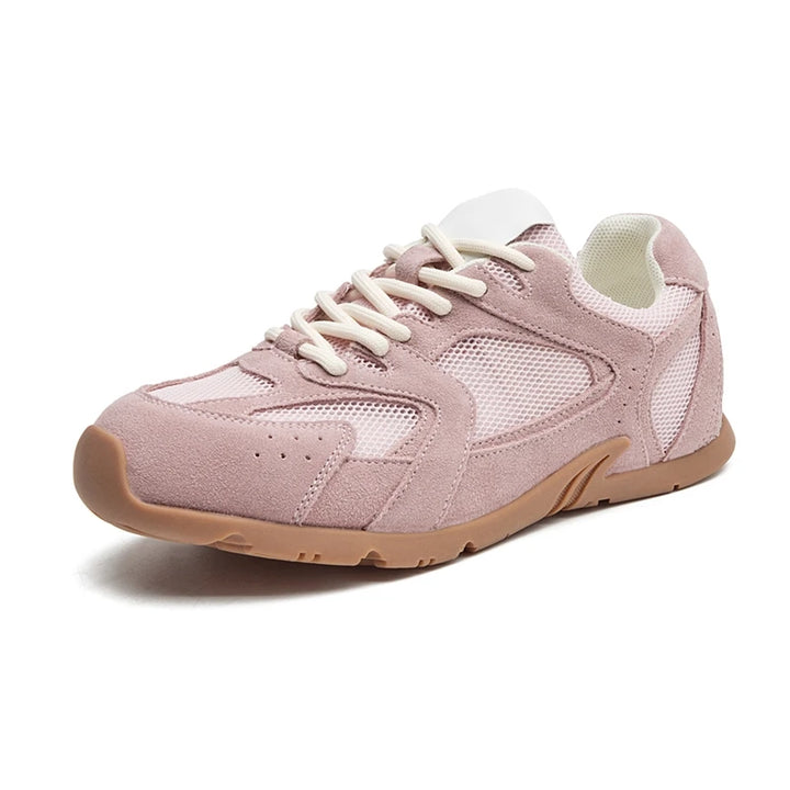 Women Sneakers Spring Summer Wear New Genuine Leather Retro Fashion Casual Flats Women Lace-up German Training Shoes Women
