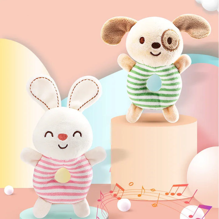 New Baby Rattle Toys Cartoon Animals Plush Infant Hand Ring Bed Toys for Newborn 0-24 Months Toddler Early Educational Toy