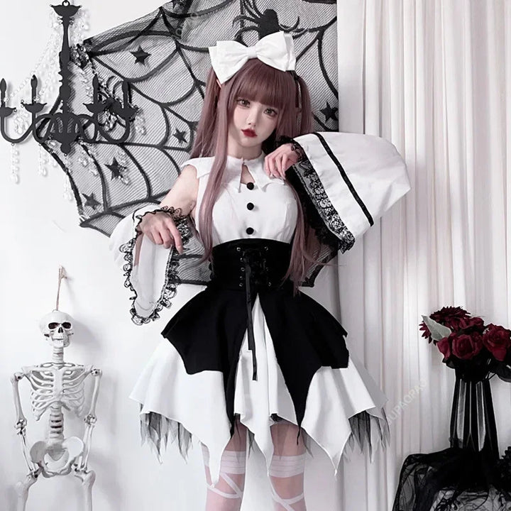 Playfully Chic!
Classic black-and-white maid uniform with a cute bow, perfect for Halloween, cosplay, or stage performances. Flirty, fun, and eye-catching.
🖤 Includes: Dress + apron + bow
🎃  Halloween, cosplay, carnival
🎭 Maid, cute cosplay