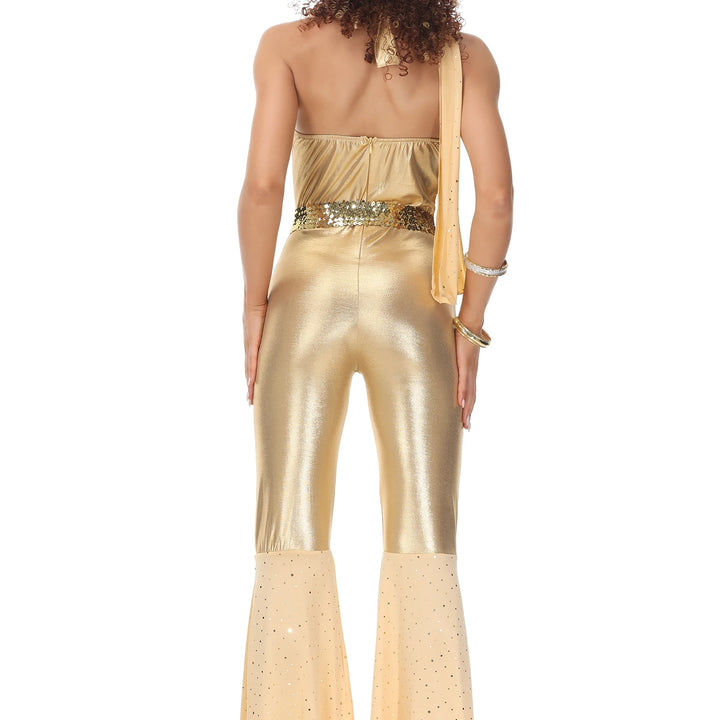 Halloween Vintage Party Costume – 70’s & 80’s Hippie Disco Jumpsuit | Retro Carnival, Music Festival & Dance Outfit for Men & Women.