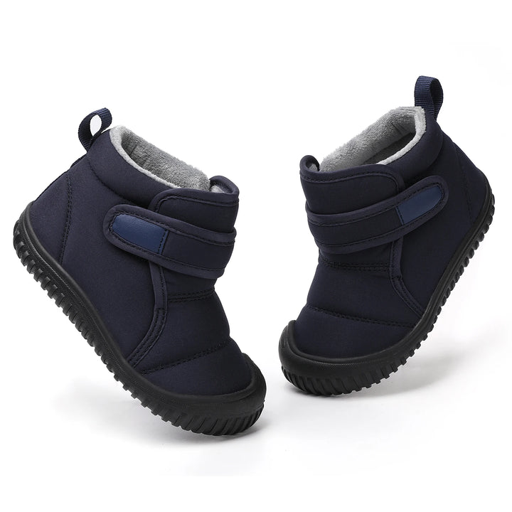 New 2024 Kids Snow Boots Girls Ankle Winter Boots Warm Plush Boys Fur Shoes Children Platform Boots Size 20-28