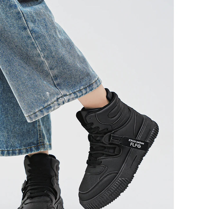 Casual Sneaker High-top Male Sneakers Loafers Shoes for Men Skateboard Sports and Leisure Wear-resistant Non-Slip All-match New
