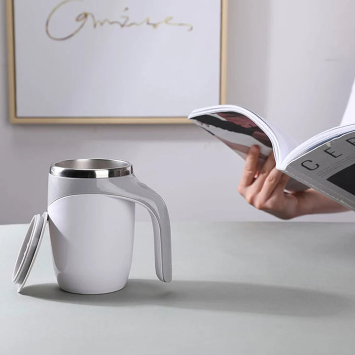 New Automatic Stirring Magnetic Mug Creative Stainless Steel Electric Smart Mixer Coffee Milk Mixing Cup Water Bottle Mark Cup