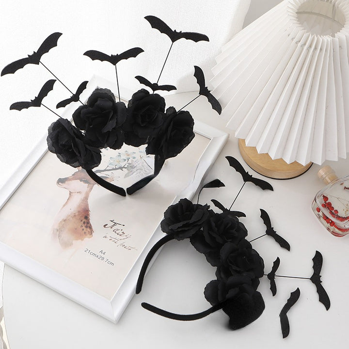 Halloween Bat Headband Children Dress Up Headwear Hairband Accessories Witch Costume Supplies Props Happy Helloween Party