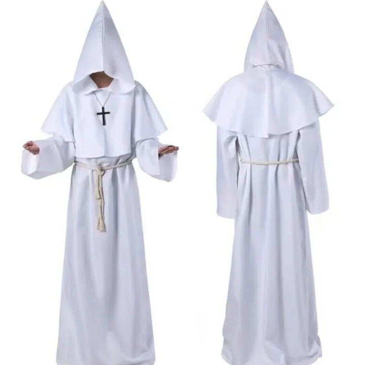 Mystical & Timeless!
A classic monk robe perfect for Halloween, school plays, or cosplay. Simple, comfortable, and full of medieval magic.
✝️ Includes: Long monk robe + belt
🎃 Occasions: Halloween, cosplay, stage performances
🪄Style: Monk,wizard,priest