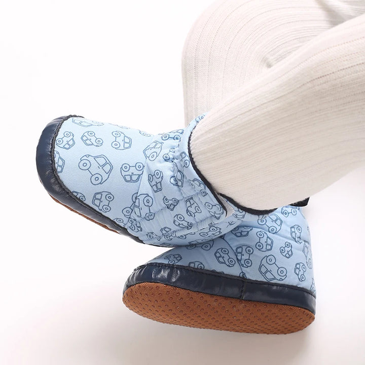 Baby Boots Cartoon Cute High Quality Soft Cotton 0-18M Newborns' Pre Step Shoes Suitable for Spring and Autumn Fashion