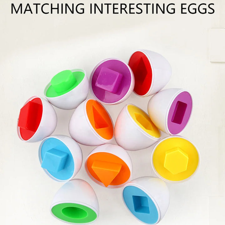 Eggs Screws 3D Puzzle Montessori Learning Education Math Toys Kids Shape Match Smart Game For Children Educational Easter Gifts