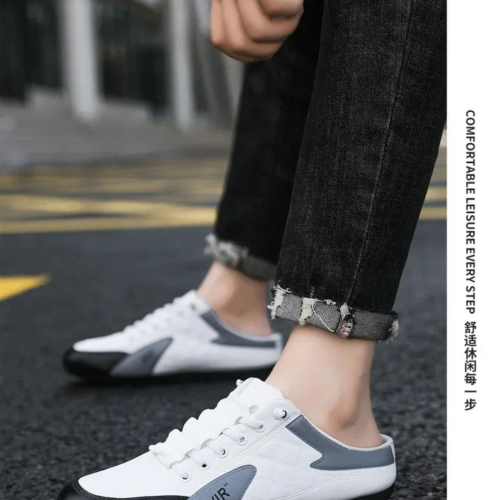 Summer Slippers for Men Trendy Men's Flat Bottom Casual Shoes Soft Sole Support Shoes Men's Sneakers Zapatos De Hombre