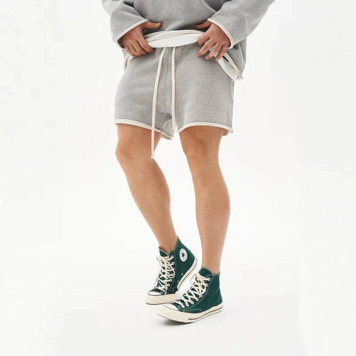 Men Shorts Casual Short Pants Ripped Cotton Gym Shorts Men Jogger Workout