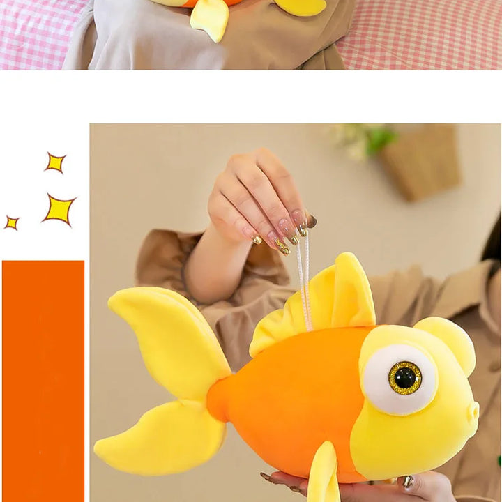 New goldfish plush toys for children cushion goldfish dolls