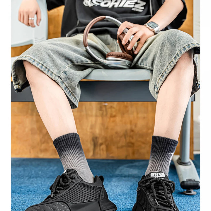 Men's Shoes - 2025 Summer New Style Anti-slip and Wear-resistant Sports Shoes with Breathable Mesh Surface and Casual Style