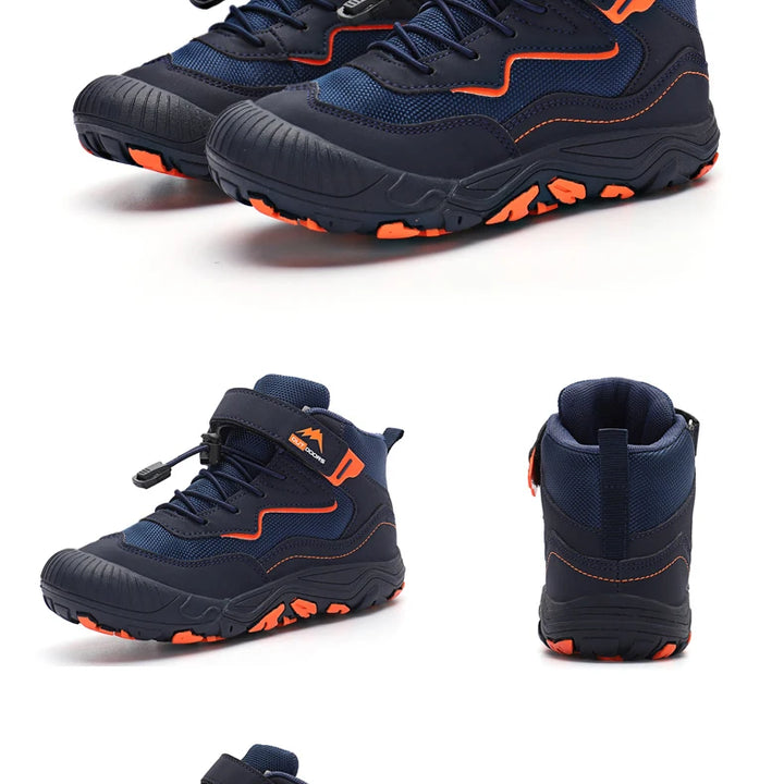 Kids Hiking Boots Toddler Girls Boys Hiking Shoes  Anti-Collision Non-Slip Athletic Outdoor Trekking Boots