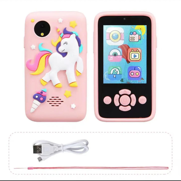 Children Phone Toys Camera Mp3 Music Player Puzzle Games Tooddler Educational Leaning Toys Kids for Girls Boys Birthday Gifts