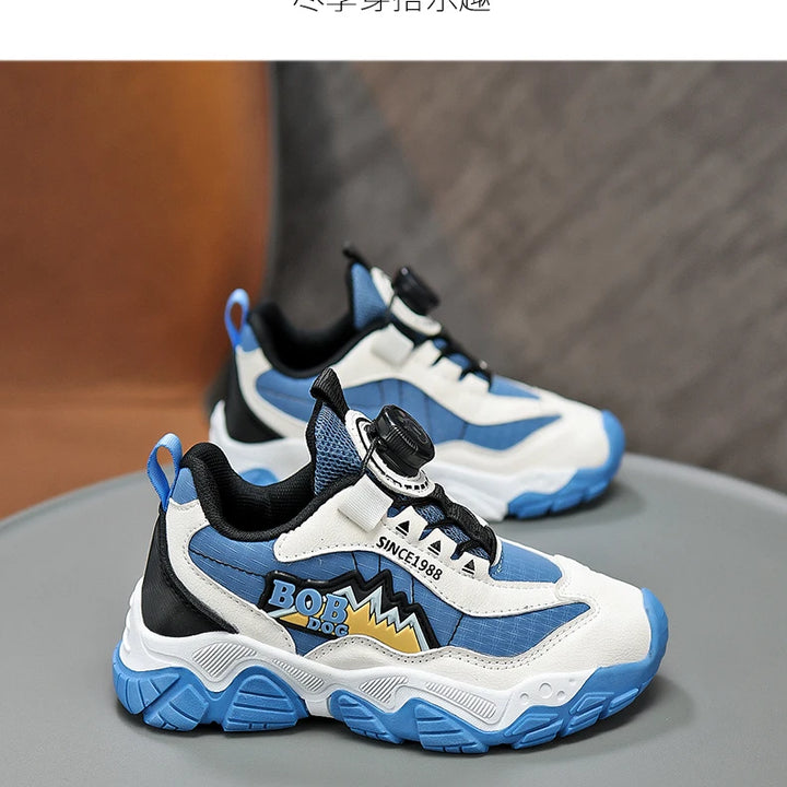 Original Knob Designer Sneakers Kids Trainers Platform Casual Sports Shoes For Boys Comfortable Breathable Children's Sneakers