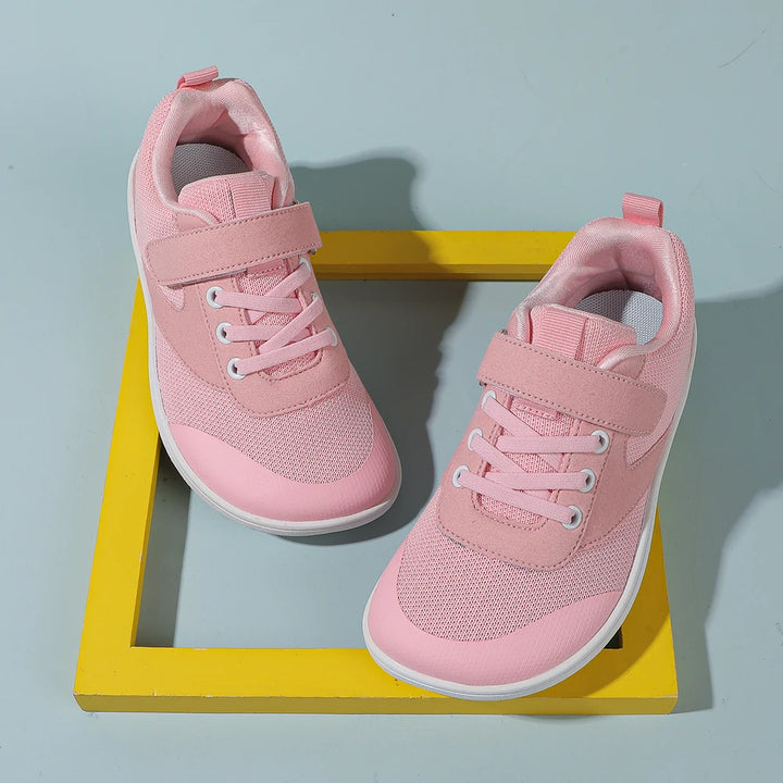 Kids Barefoot Shoes Lightweight Sports Shoes Breathable Wide Toe Minimalist Sneakers Soft Knitting Girls Boys Casual Shoes