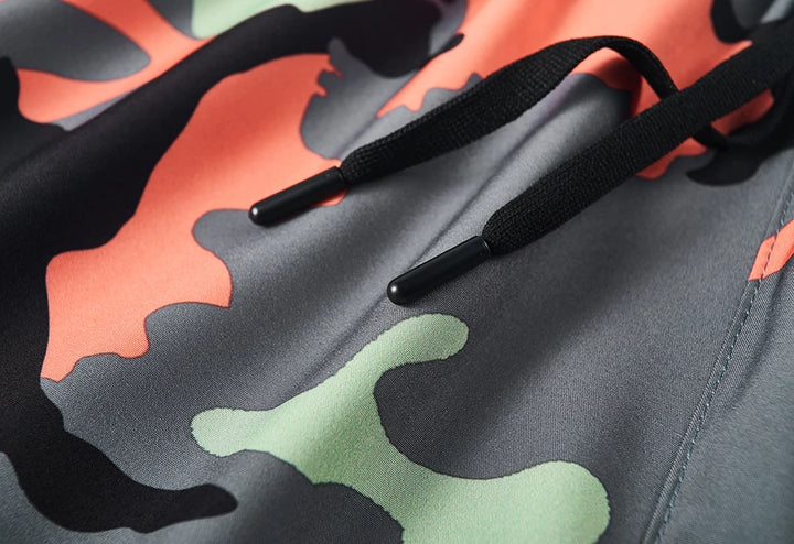 Men's running shorts  quick drying fitness camouflage double-layer shorts  men's new sports training and bodybuilding shorts