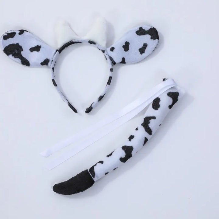 Halloween Animal Cosplay Costume Kids Forest Theme Giraffe Cows Tiger Leopard Zebra Print Tutu Dress Baby Girls Birthday Party