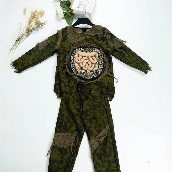 Halloween Cosplay Costume Purim Costume Horror Style Play Clothes Boys Girls Holiday Party Funny Garment Anime Zombie Suit