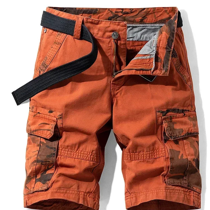 Summer Fashion Tooling Shorts for Men Casual Loose Cargo Shorts Outdoor Sport Pants Men Versatile Straight Cotton Short Trousers