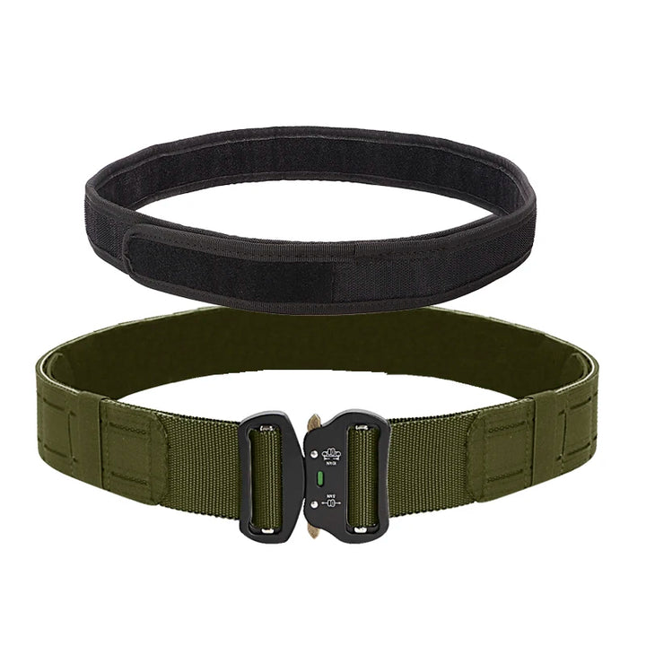 Tactical Quick Release Metal Buckle for Men, MOLLE Airsoft Men Belts, Military Tactical Belt, 2"