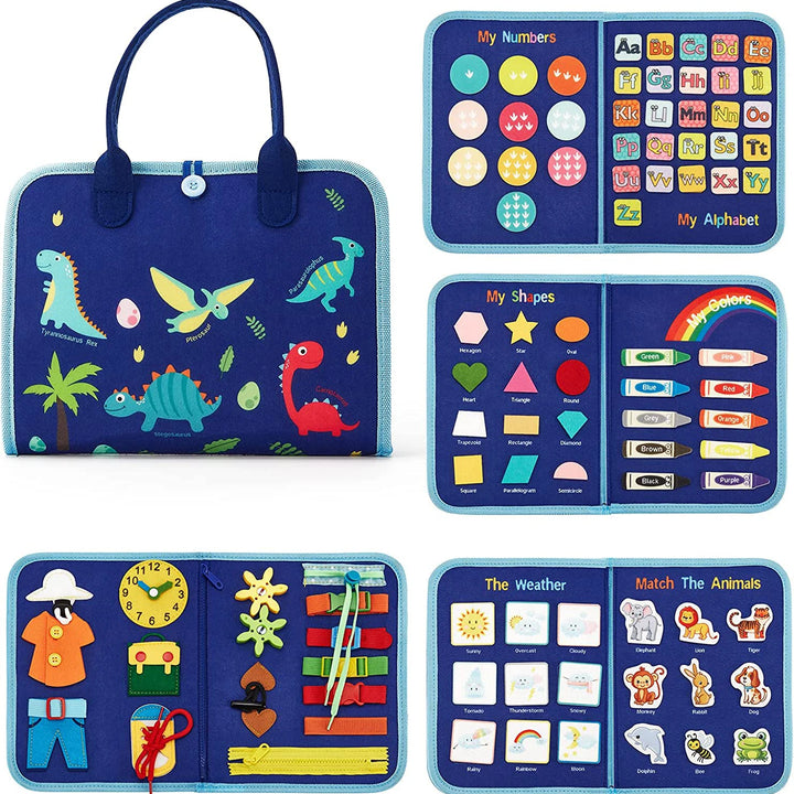 Montessori Toys Busy Board Sensory Activity Developing Board for Motor Skills,Learning Board for Toddlers  Christmas Gift