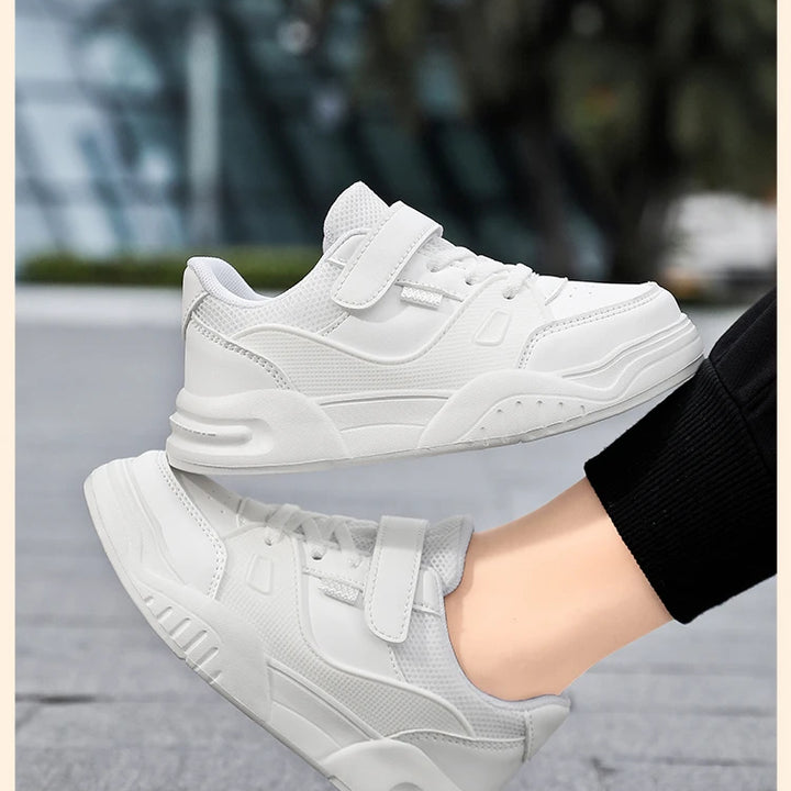 Kids Spring Sneakers Girls School Casual Shoes Outdoor Breathable Running Shoes Light Soft Tenis Pink Non-slip Children Shoes