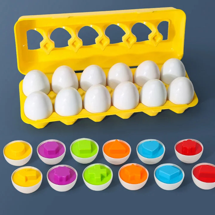 Eggs Screws 3D Puzzle Montessori Learning Education Math Toys Kids Shape Match Smart Game For Children Educational Easter Gifts