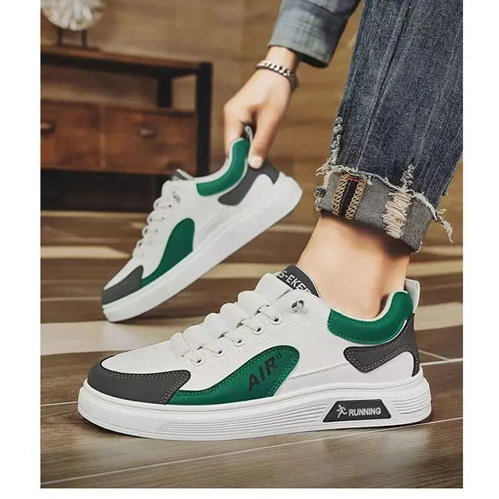 2025 new men's shoes with low top leather, fashionable and trendy running and sports, one foot men's casual shoes, trendy shoes