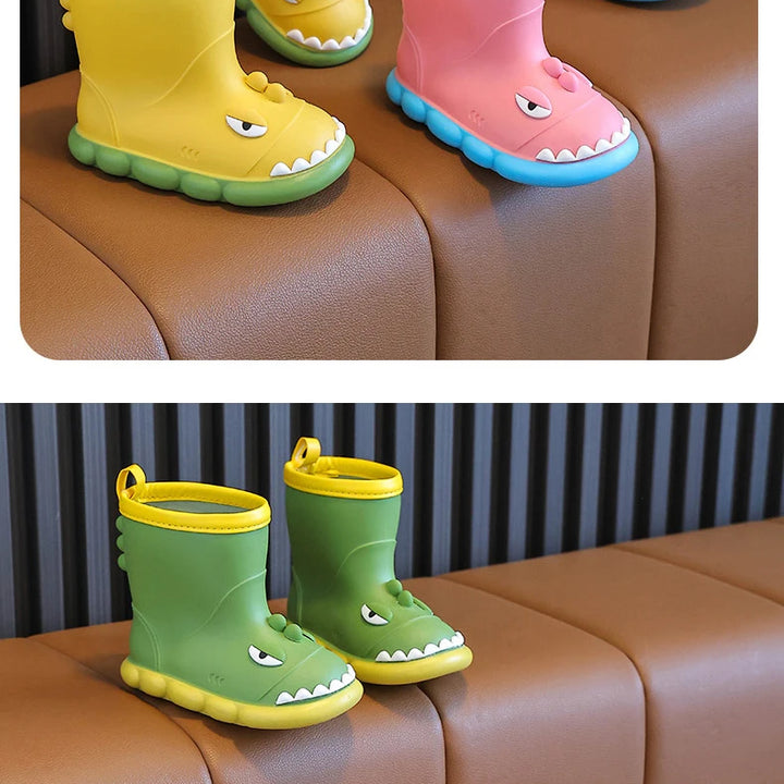 Rain Boots Kids Boy Waterproof Light and Handy Toddler Water Shoes for Girls Children Rain Boots