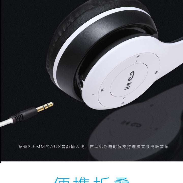 Stereo P47 Headset 5.0 Bluetooth Headset Folding Series Wireless Sports Game Headset for iPhone XiaoMi