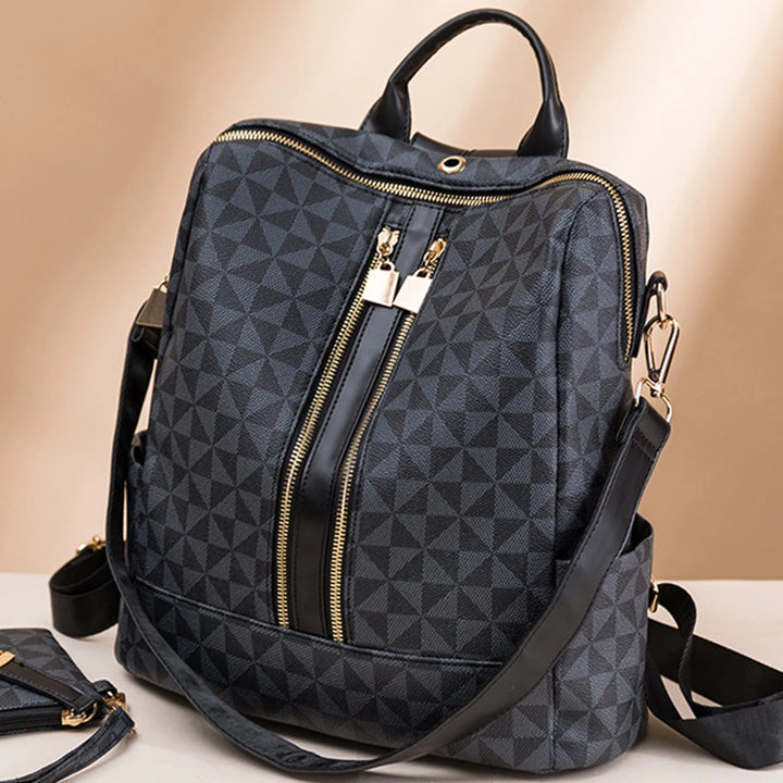2pcs Backpack And Handbag Set, For Women, Waterproof Double Shoulder Crossbody Bag, Women's Travel Send Co