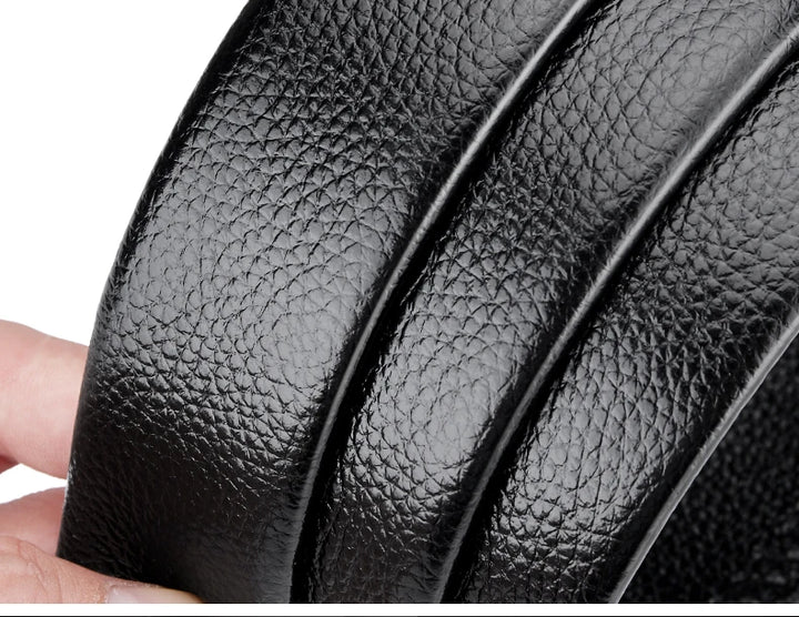 Men's Belt Leather Men Belts Waistband Automatic Belt for Man Mens Male Genuine Waist belts Business belts