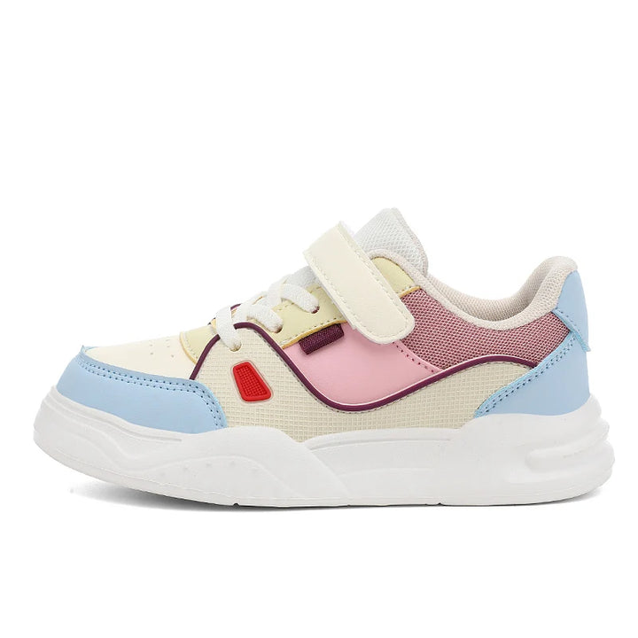 Kids Spring Sneakers Girls School Casual Shoes Outdoor Breathable Running Shoes Light Soft Tenis Pink Non-slip Children Shoes