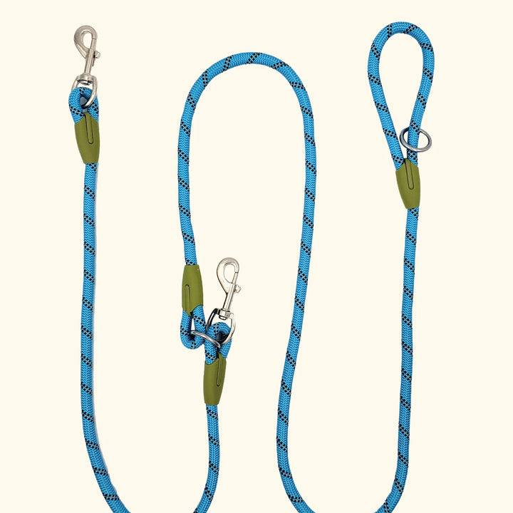 Reflective Nylon Leashes Pet Dogs Chain Traction Rope Leads for Running Dog Walking Free Hands Rope Chain for Small Large Dogs