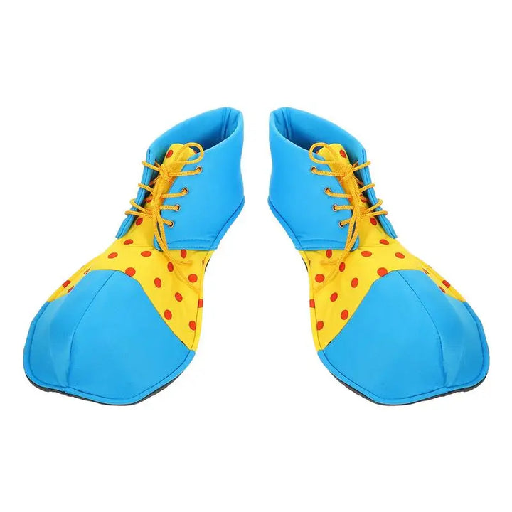 Adult Clown Shoes Costume Halloween Red Yellow Circus Play Role Masquerade Costumes Carnival Men Cosplay Prop Shoes