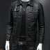Spring Autumn Mens Leather Jackets Slim Fit Male Fashion Faux Windproof Warm Coats Man Brand Clothing
