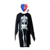 scary halloween costumes adults fantasia cosplay masque LED scream ghost horror mask children black skeleton costume suit