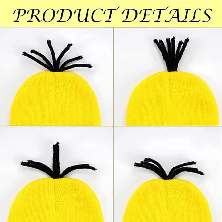 Halloween Party Costumes Little Yellow Man Cosplay Movie Cartoon Funny Dress Up Magical Thief Dad Gray Striped Scarf