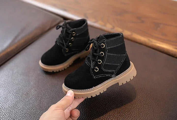 Child Fashion Short Boots Winter Boys Outdoor Sneakers Soft Non-slip Girls Warm Shoes Toddler Kids Sport Running Snow Bootie