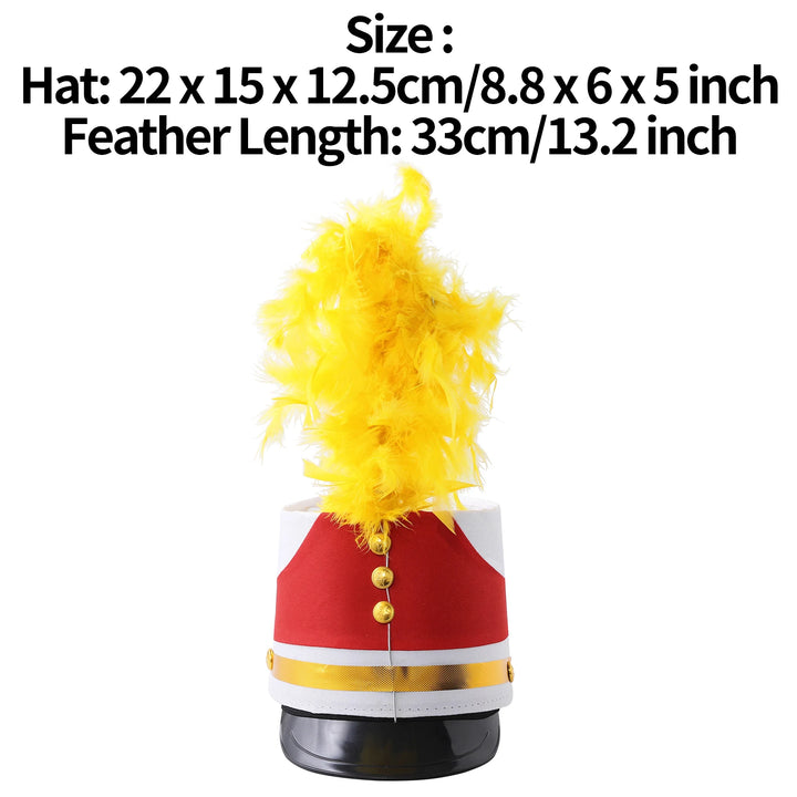 Nutcrackers Hat - Soldier Hat - Drum Major Hat - Marching Band Hat - Children Adult Halloween Cosplay Soldier Costume Party Hat