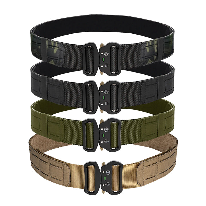 Tactical Quick Release Metal Buckle for Men, MOLLE Airsoft Men Belts, Military Tactical Belt, 2"
