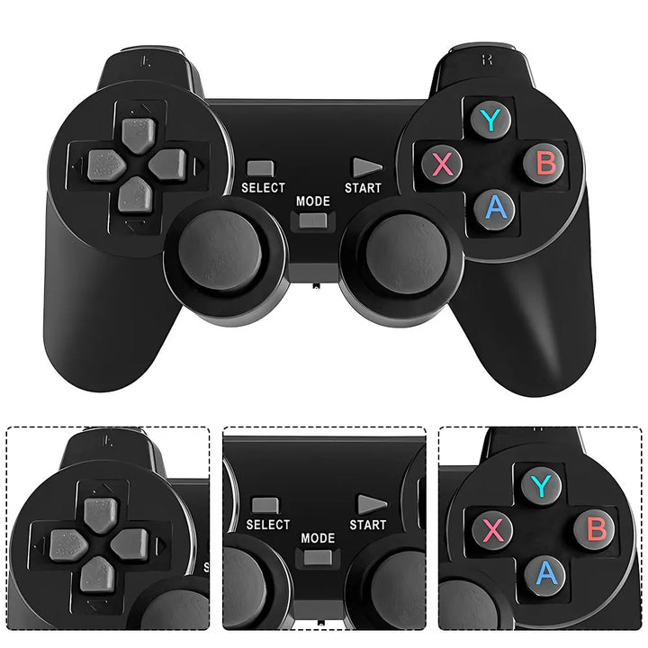 4K HD K8 Gamepad 64G Retro Video Game Console 40000+ Game 40+ Emulator Dual Wireless 2.4G Controller Retro Console Kids Gift Gam