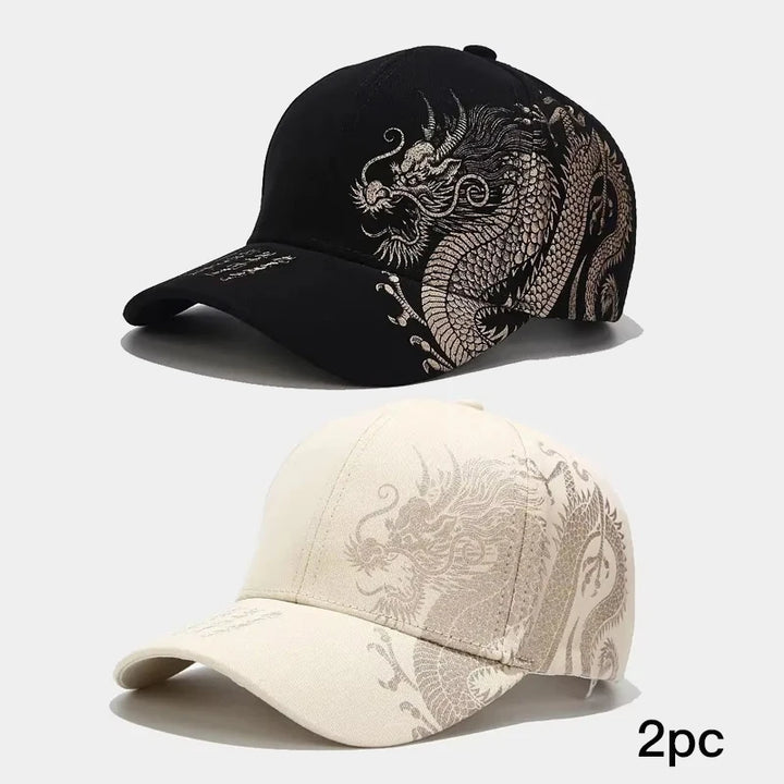 Chinese Style Dragon Pattern Baseball Hat For Men And Women, Versatile National Tide Cap, Hip Hop Hip Hop Skateboarding, Cool