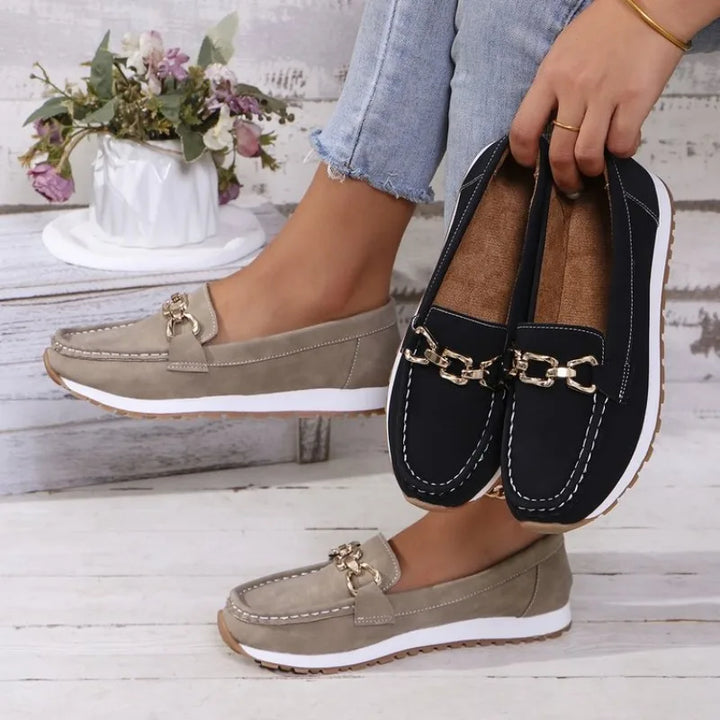 New Women Flats Comfy Casual Shoes Stylish Light Durable Breathable Loafers Slip-On Luxury Trend Classic Spring Female Sneakers